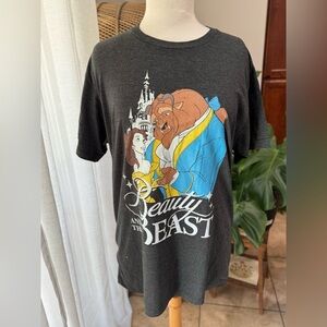 Disney Beauty and the Beast Graphic‎ T Shirt Black Size Large